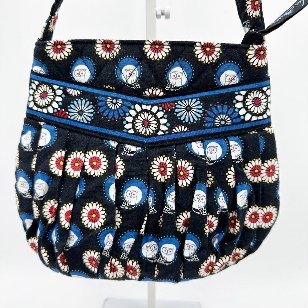 Vera Bradley Retired Hannah Night Owl Small Quilted Top Handle Bag - Picture 2 of 11